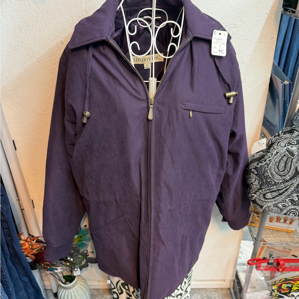 London Fog Deep Purple Utility Jacket